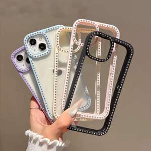 Funda para Teléfono Apple 17 Pro Max con Diamantes de Imitación, Funda para 16 PRO/15 con Ranuras, Funda de Doble Cara con Diamantes de Imitación - Product Image 3