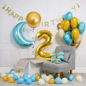 Giant 32 Inch Number Foil <b>Balloon</b> for Birthday <b>Graduation</b> & Chinese New Year Party Decorations - Product Image 6