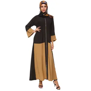 New Malaysia Muslim Dress Plus Size Printing Ladies Dress Muslim Modest Dress