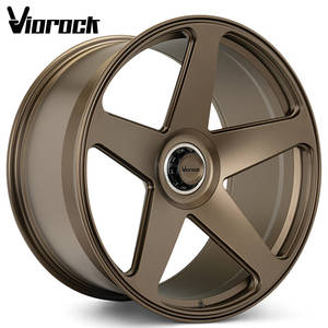 Roue forgée Viorock: blanc brillant, cinq rayons, 18 - 20 pouces, 5*112,5*120 pour <span class=keywords><strong>Golf</strong></span> <span class=keywords><strong>GTI</strong></span>. CAYENNE TAYCAN 991 GT3RS - Product Image 1