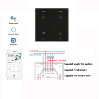 Interruptor inteligente Premium al por mayor con Zigbee interruptor de pared inteligente APLICACIÓN DE Control remoto interruptor eléctrico para el hogar