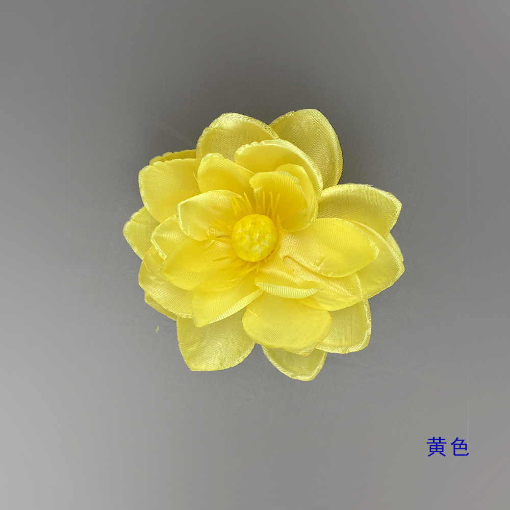 Fleur de lotus 10cm - jaune