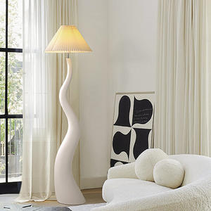 Lampada da terra in resina decorativa bianca contemporanea <span class=keywords><strong>per</strong></span> soggiorno camera da letto crema interna Hotel casa Villa negozio di abbigliamento ombrello - Product Image 1