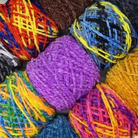 Fil de velours brillant grossier en polyester 100% fil de crochet recyclé pour le tissage utilisé pour les couvertures de chaussures à crochet Plus