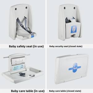 Stazione Commerciale per il Cambio Pannolini, Pieghevole a Parete, per la Terza Stanza Doccia, Accessori per la Cura del Bambino - Product Image 2