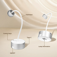 Mini lampe à ongles LED de bureau sans fil 12w Séchoir à gel rechargeable 2200mAh et alliage d'aluminium pour salon professionnel et maison