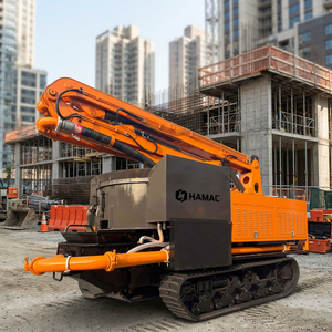 HAMAC Crawler Chassis Concrete Mixer <b>Pump</b> Truck Model HMC18 91KW Power Diverse Sizes 15m Mounting Styles Accessories - Product Image 2