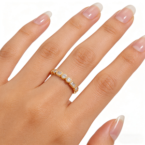 CUSTOM 9K/10K/14K/<b>18K</b> SOLID <b>GOLD</b> 14K <b>GOLD</b> PLATED CLASSIC LAB GROWN CVD IGI DIAMOND ENGAGEMENT PARTY <b>RING</b> for <b>MEN</b>/WOMEN - Product Image 5