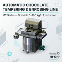 MK Chocmachine Nouvelle Machine à Tempérer et à Verser le Chocolat en Acier Inoxydable 25L, Longue Durée de Vie, Alimentation 380V, Garantie 1 An