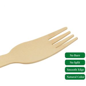 Riendly isposable nife Poom ork irchwood ooden utlery - Product Image 5