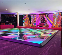Piste de danse LED Disco Vidéo numérique Party 3D Infinity Mirror Led Piso Piste de danse de mariage portable