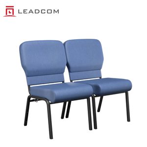 Sillas Apilables para <span class=keywords><strong>Iglesia</strong></span> Leadcom L-M04 con Acolchado <span class=keywords><strong>de</strong></span> Espuma, Sillas Metálicas Enlazables para Escuela, Sinagoga, <span class=keywords><strong>Oración</strong></span> y Culto - Product Image 1
