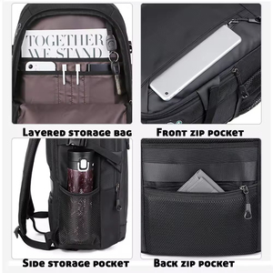 Tùy Chỉnh Mochila Kinh Doanh Thiết Kế Văn Phòng Người Đàn Ông Ngoài Trời Của Du Lịch Không Thấm Nước Bagpack Trở Lại Gói Sinh Viên Máy Tính Xách Tay Túi Ba Lô Cho Nam Giới - Product Image 5