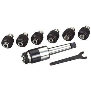 Outil de taraudage avec douilles, ensemble de 6 pièces pour perçage et filetage du métal - Product Image 1