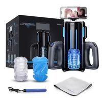 Automatischer Masturbator Sexspielzeug für Männer Saugfunktion Verzögerungsübung Gerät Handyhalter Sexy Girl Blowjob Masturbationsbecher