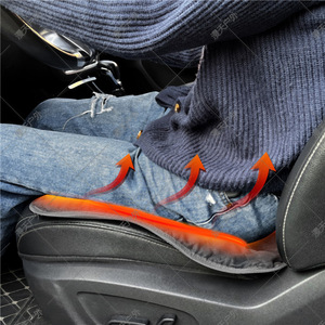 Coussin de siège chauffant 12V, démarrage et arrêt automatiques, activé par le toucher, en daim, pour utilisation en voiture en hiver - Product Image 3