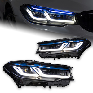 Fari LED Modificati Blu Thunder con Lenti di Svolta e Luci Diurne per <span class=keywords><strong>BMW</strong></span> <span class=keywords><strong>Serie</strong></span> <span class=keywords><strong>5</strong></span> G30 2017-2020 - Product Image 1