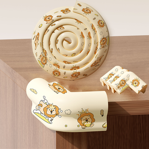 Kit de <span class=keywords><strong>protection</strong></span> anti-collision pour bébé, 5 pièces, imprimé, pour prévenir les blessures, <span class=keywords><strong>protection</strong></span> des coins et des bords, doux - Product Image 1