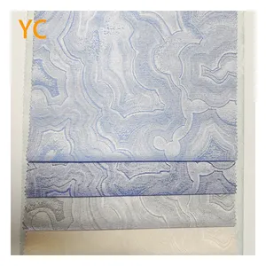 New Trend 3 pass Woven Jacquard Blackout 100% Shading Coating Curtain Fabric Factory Supply for Hotel