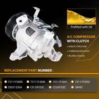 Compresseur de climatisation YLB pour embrayage compatible avec Subaru Impreza 2.0L 2012-2016, Crosstrek 2.0L 2016-2017, Forester 2014-2018