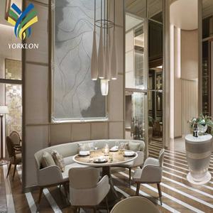 Panneau <span class=keywords><strong>mural</strong></span> en cuir floral 3D pour l'hôtel <span class=keywords><strong>Four</strong></span> Seasons Tokyo Otemachi au Japon, design insonorisant pour les restaurants, les hôtels, imperméable - Product Image 6