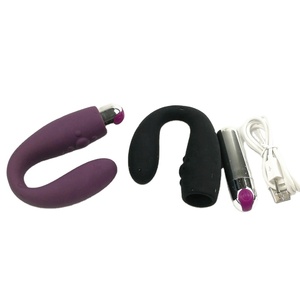 Masseur de prostate en forme de U, 10 vitesses, USB, balle en silicone, plug anal pour hommes, double stimulation, stimulation de la prostate et du point G, jouets sexuels rechargeables - Product Image 5