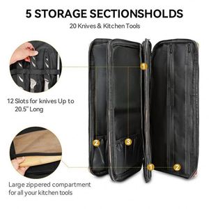 Free Sample BSCI Factory OEM <b>Heavy</b> <b>Duty</b> Kitchen Knife Carrying Case Shoulder Chef Knife Bag - Product Image 4