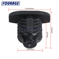 Attache en plastique de voiture automatique et clips clip de joint de capot pour Hyundai (OEM: 864384A100)