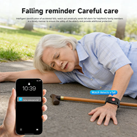 Pulsera Inteligente con Rastreador GPS 4G para el Cuidado de Personas Mayores, Detección de Caídas, Sistema de Respuesta a Emergencias, Monitor de Salud para Alzheimer, Llamada de Emergencia