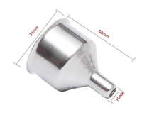 Entonnoir à liquide en acier inoxydable de petite taille Mini Entonnoir à vin Distributeur en forme de cône Entonnoir à canette d'huile Sous-emballage pour la cuisine