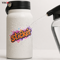 Pegatinas Personalizadas de Vinilo, Resistentes al Agua, con Diseño de Grafiti y Letras, para Patinetas y Botellas de Agua, Resistentes a los Rayos UV, Marca Yingao