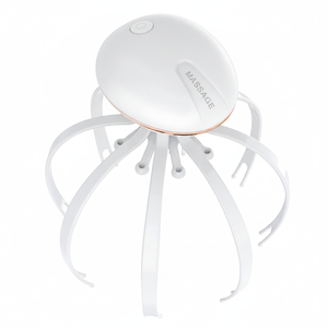 Vente en gros de têtes de massage multiples de marque OEM au design moderne, masseur de tête anti-fatigue par lumière rouge infrarouge à haute fréquence et vibrations - Product Image 1