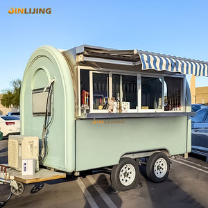 जिनिजिंग अनुकूलित कॉफी ट्रेलर सड़क मोबाइल आइसक्रीम कॉफी बियर बार फास्ट फूड स्टैंड ट्रक के साथ फास्ट फूड स्टैंड ट्रक - Product Image 1