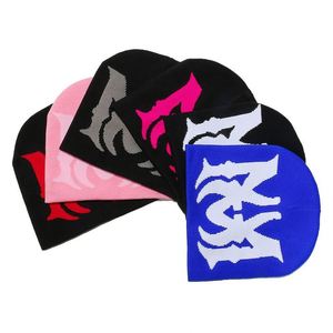 Bonnet chaud d'extérieur automne-hiver 2024, style européen et américain, avec lettres jacquard et logo personnalisé - Product Image 2