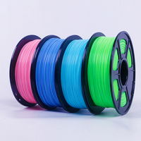 SUNDI3D batang plastik panas filamen Printer 3D, Matte/Pastel PINK PLA 1kg/kumparan