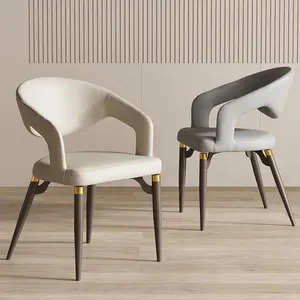 सबसे अच्छा बेच रसोई कुर्सियों सबसे फैशन परिवार भोज कुर्सी सस्ते फैक्टरी मूल्य अद्वितीय चमड़े के खाने की कुर्सियों