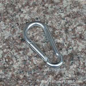 Mousqueton en acier inoxydable Hanmaihuwai en forme de D, capacité de charge de 220 kg, crochet de sécurité de qualité industrielle pour les opérations de sauvetage en extérieur - Product Image 2