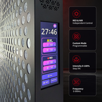 Panneau de luminothérapie LED rouge sur roulettes, 3000W, pour le corps entier, équipement de luminothérapie pour les centres de bien-être et de réadaptation