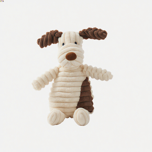 Mainan anjing mewah kunyah yang tahan lama, mainan kartun lucu diri menghilangkan stres alat bantu gigi untuk anak anjing bermain interaktif - Product Image 4