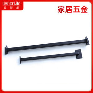 Riel de armario de acero inoxidable para montaje en pared, riel único con amortiguador, herrajes metálicos no desmontables - Product Image 5