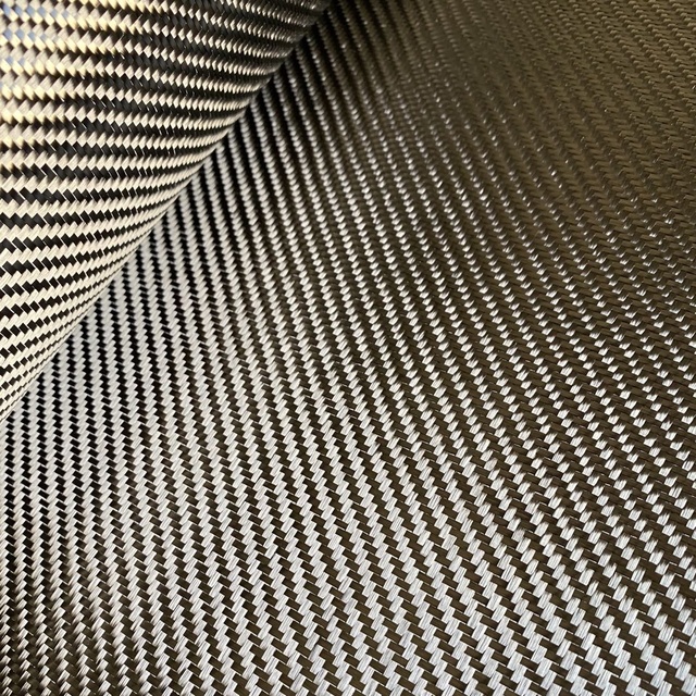 Supplier Twill 3K 300g Woven Jacquard Hexagon Heat Insulation Fire Proof T800 Carbon Fiber Cloth for Bag Use