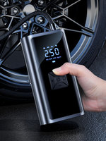 Compresseur d'air portable 12V DC, gonfleur de pneus de voiture 150 PSI, lumière LED, mini écran numérique, pompe à air sans fil en plastique