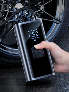Compresor de Aire Portátil de 12V CC, Inflador de Neumáticos de Auto de 150 PSI, Luz LED, Mini Pantalla Digital, Bomba de Aire Inalámbrica de Plástico - Product Image 4
