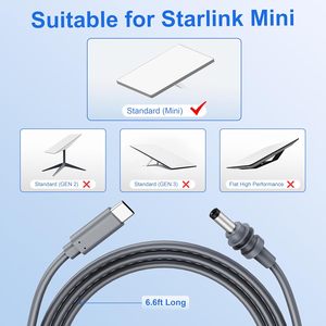 High Quality Outdoor Starlink Mini DC Power <b>Cable</b> Type C to DC 100W PD for USB C to DC Power <b>Cable</b> 18AWG - Product Image 3