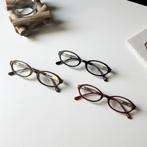 Montures de lunettes ovales Qianai pour femmes, anti-lumière bleue, protection UV, monture étroite, verres en acétate, pont moyen Q1 20250 - Product Image 2