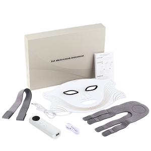 Factory Direct Soft Silicone Soft Face &amp;neck Mask Therapy Seven Lights Intelligent Vibration <strong>Massager</strong> Mask