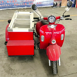 Carrito de Comida Eléctrico Pequeño de Tres Ruedas de Acero Inoxidable para Exteriores con Doble Fregadero, Carro de Compras Móvil, Puesto Flotante, Exhibidor de Snacks - Product Image 1