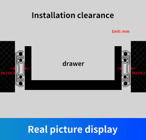 SNEIDA SND3076 Corredera telescópica de 76 mm de alta resistencia con rodamientos de bolas, capacidad de 225 kg, de acero laminado en frío Q235 para almacenamiento en gabinetes de cocina - Product Image 5