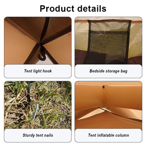 Yurt de luxe mongol imperméable pour la famille, tente de glamping gonflable entièrement automatique <span class=keywords><strong>en</strong></span> tissu Oxford pour le camping <span class=keywords><strong>en</strong></span> plein air - Product Image 5
