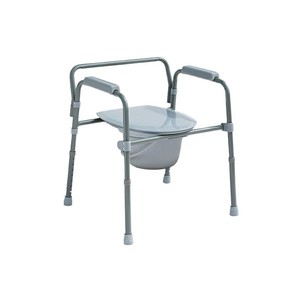 Silla de ruedas KJT721 plegable con inodoro y altura ajustable para ancianos, discapacitados y mujeres embarazadas - Product Image 2